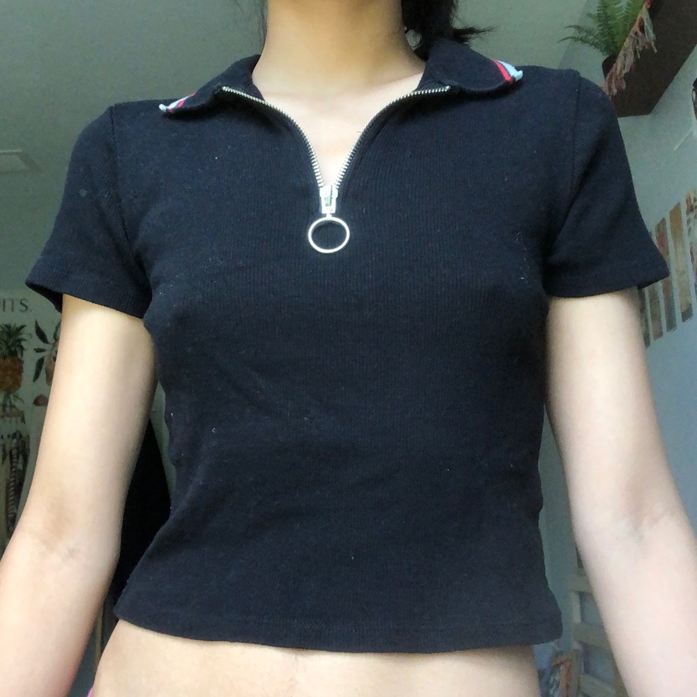 UO half zip tee